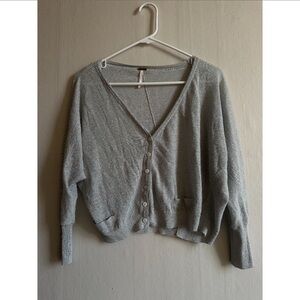 Free People silver sparkle cardigan